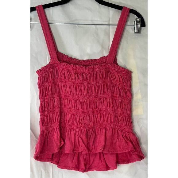 Universal Thread Pink Scalloped Stretch Sleeveless Tank Top Reg Size Large - Picture 2 of 5